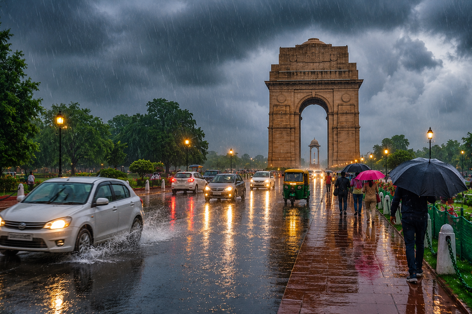 Delhi Weather Today: Heavy Rain Alert, IMD Forecast, Traffic Advisory & What Residents Should Know