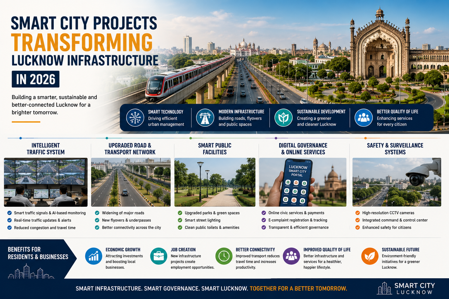 Smart City Projects Transforming Lucknow Infrastructure in 2026
