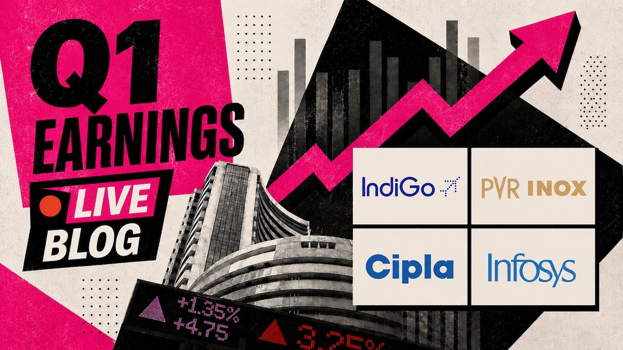 Q1 Results Live Updates: Cipla Profit Falls 39%; Infosys, Indigo, IEX, PVR Inox Earnings In Focus