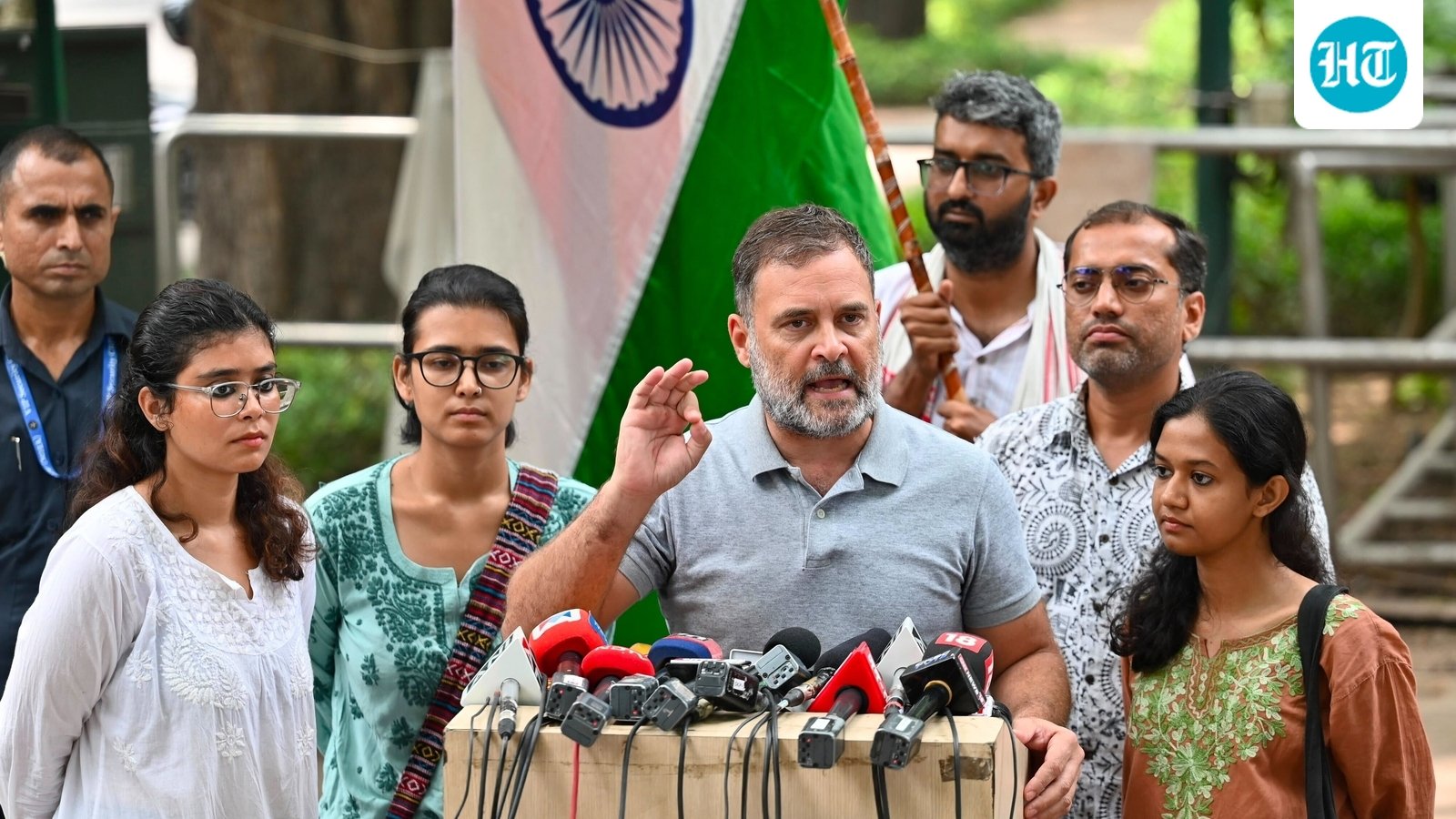 'Dharmendra Pradhan has to be sacked, non-negotiable': Rahul Gandhi after meeting students