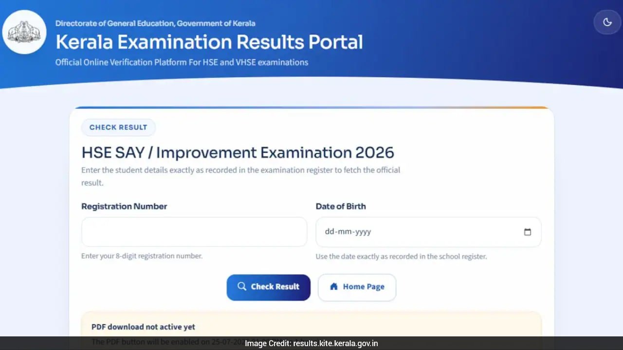 Kerala Plus Two SAY Result 2026 Declared; Direct Link To Download Revised Marks Memo