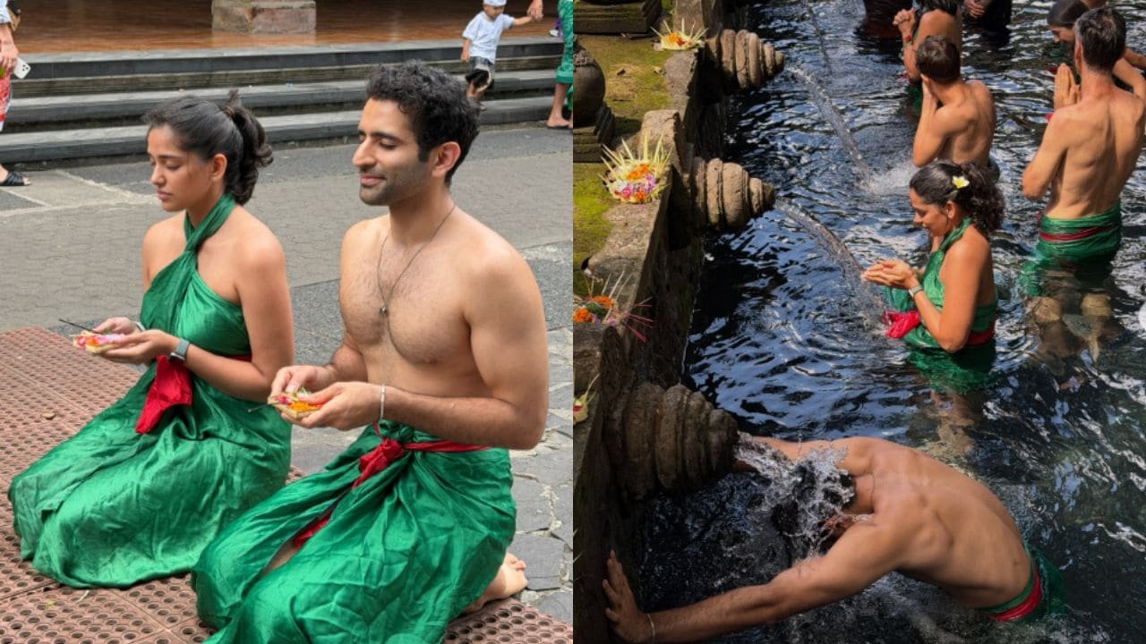 Watch: Ayushmaan Sethi and Samiksha Shetty's Spiritual Bali Getaway