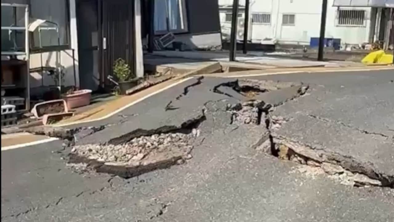 Japan Earthquake's Shocking Impact Caught On Camera: Stone Walls Crumble, Roads Crack, Store Shelves Collapse