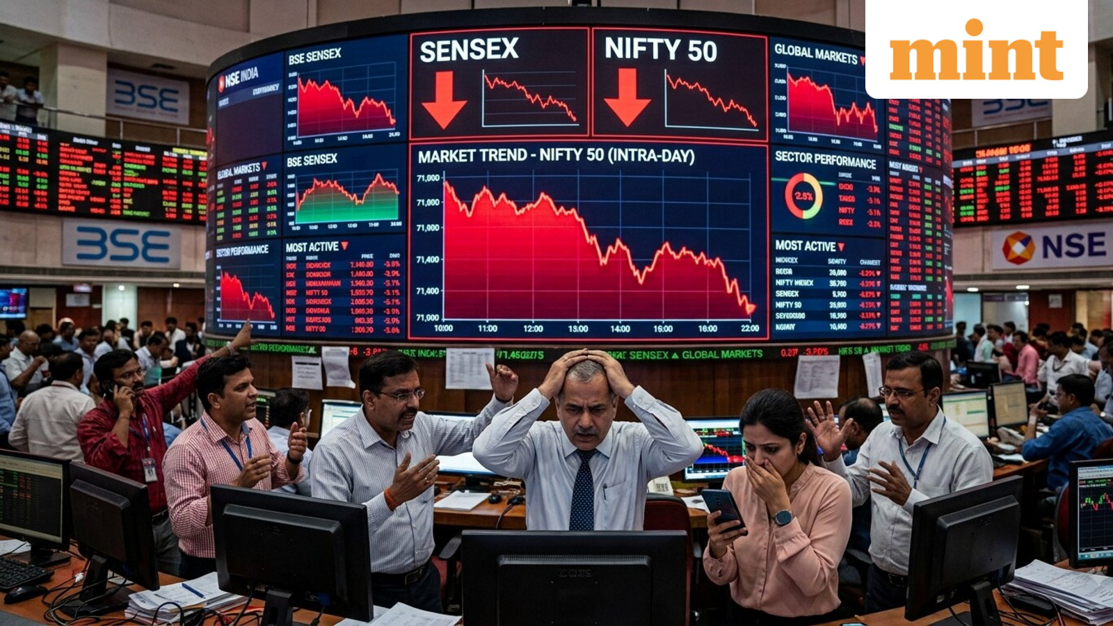 Sensex, Nifty 50 extend losses for second consecutive session; 5 key factors behind stock market downtrend explained