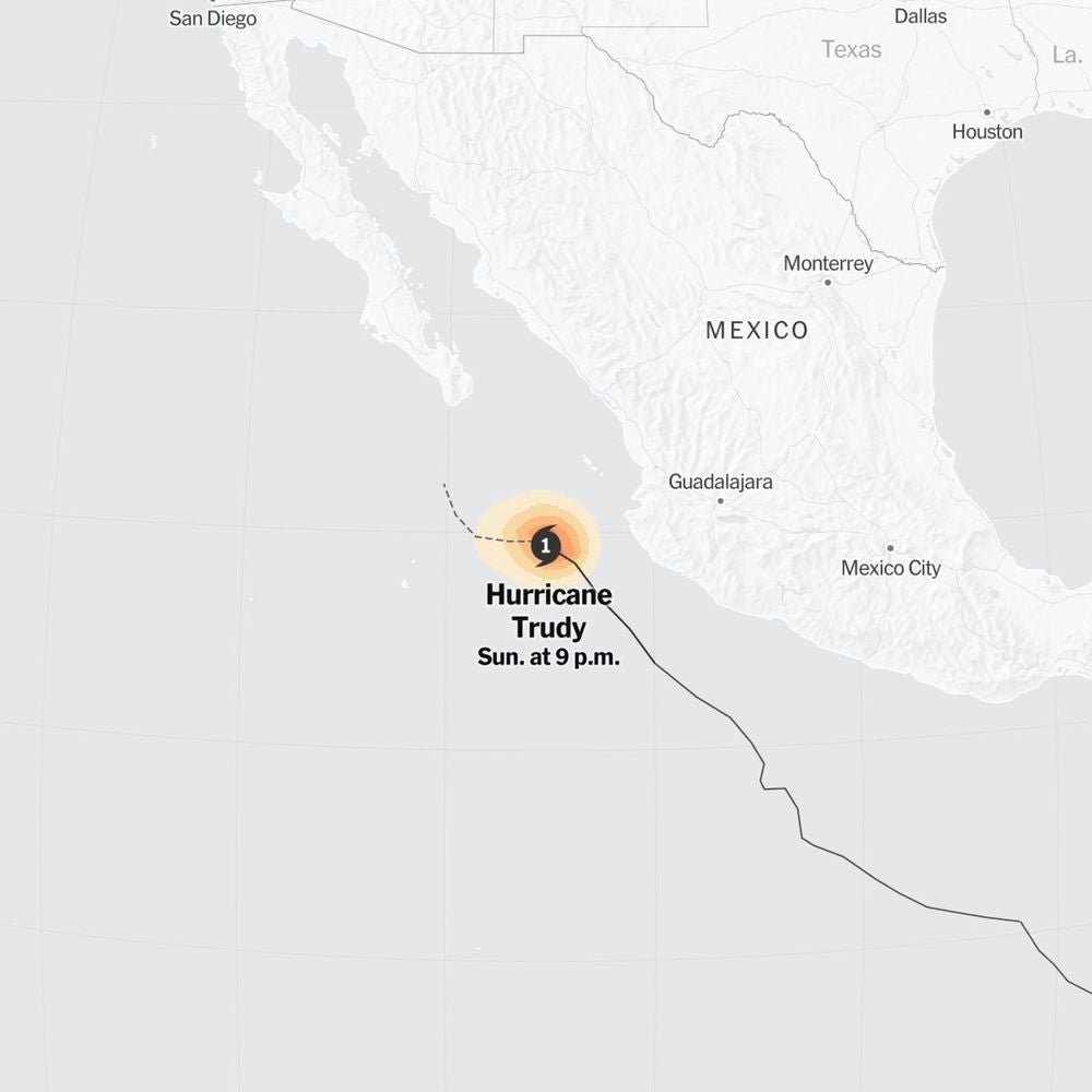 Hurricane Trudy is the Latest in an Unusual Pacific Hurricane Season